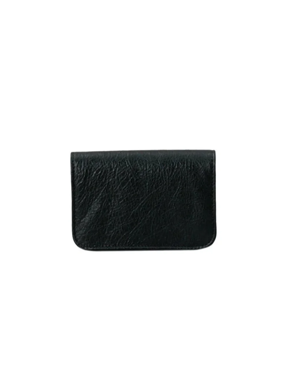 Balenciaga Monaco Leather Card Case Black